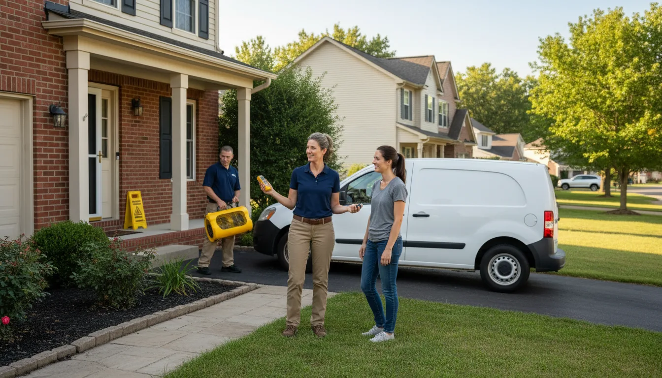 Residential water damage restoration in Nickerson, NE
